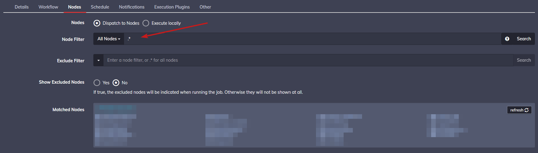 rundeck nodes tab